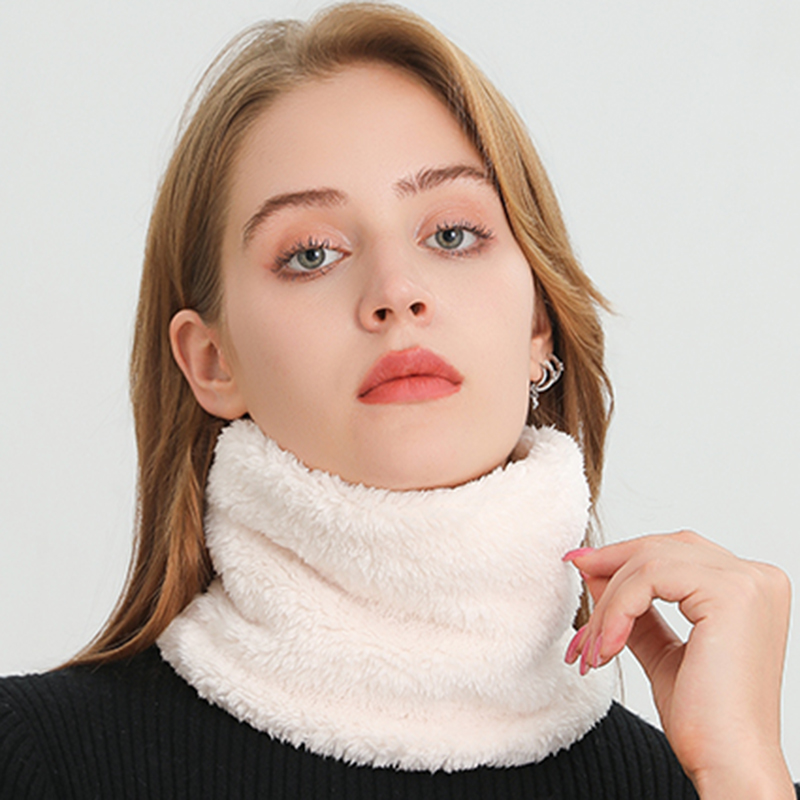 Kids Face Mask - แคชเมียร์ WARM Collor แหวนฤดูหนาวผ้าพันคอ Solid Plush