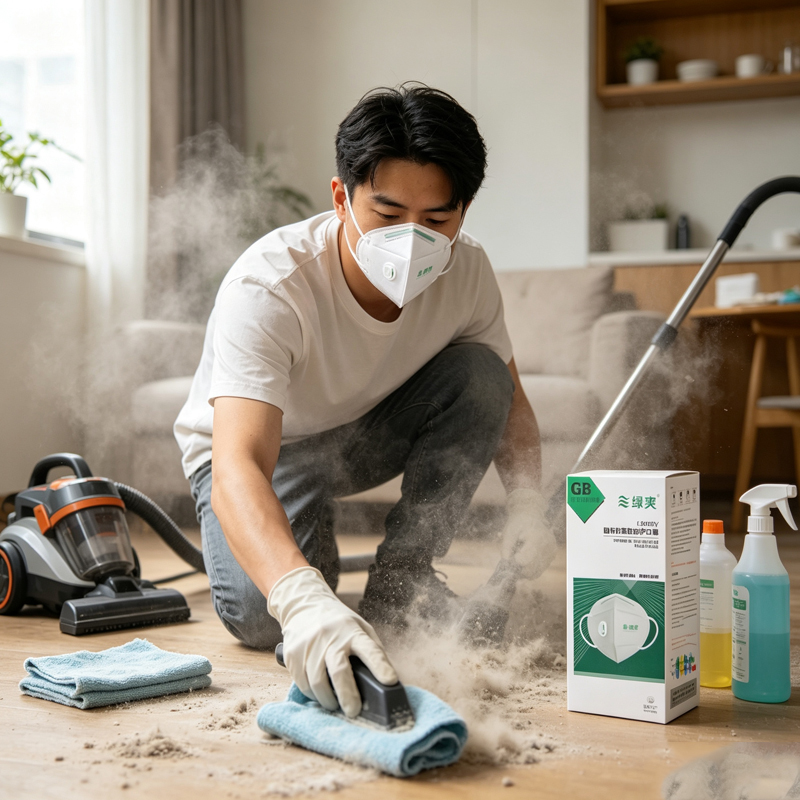 หน้ากากกันฝุ่นสีขาวแบบใช้แล้วท - Dust Mask Construction บทวิจารณ์และราคา