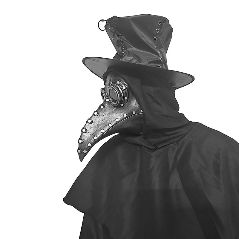 5 PC ยางสีดํา Plague Doctor หน - Disposable Surgical Mask บทวิจารณ์และราคา